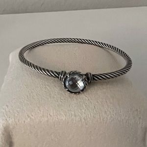 David Yurman 3mm Petite Chatelaine Bracelet, Blue Topaz